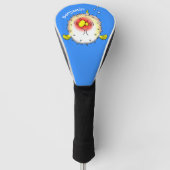 Funny Puffer Fish porcupfish Cartoon Golf Headcover (Vorderseite)