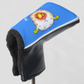 Funny Puffer Fish porcupfish Cartoon Golf Headcover (3/4 Vorderseite)
