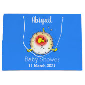 Funny Puffer Fish porcupfish Cartoon Große Geschenktüte (Vorderseite)