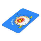 Funny Puffer Fish porcupfish Cartoon Magnet (Linke Seite)