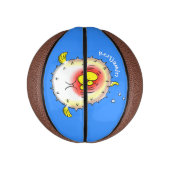 Funny Puffer Fish porcupfish Cartoon Mini Basketball (Vertikal)