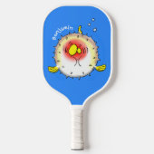 Funny Puffer Fish porcupfish Cartoon Pickleball Schläger (Vorderseite)