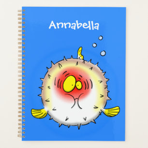 Funny Puffer Fish porcupfish Cartoon Planer