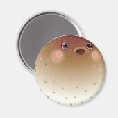 Funny Puffer Magnet (Vorderseite/Rückseite)