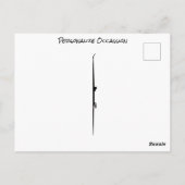 Funny Puffin Downhill Ski Powder Puff Ski Trip Postkarte (Rückseite)