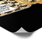 Funny Pug Anti Depressant Mom Dad Kids Poster (Ecke)