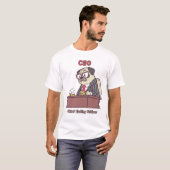 Funny Pug CEO - Chief Eating Officer Office Humor T-Shirt (Vorne ganz)