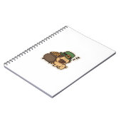 Funny Pug St.Patrick's Day Notizblock (Linke Seite)