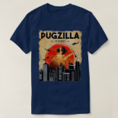 Funny Pug Tshirt Pugzilla Tshirt Funny Dog Puggiga (Design vorne)
