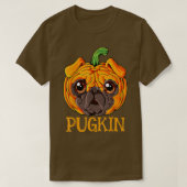 Funny Pugkin Mops Halloween Erntedank Kostüm Pu T-Shirt (Design vorne)