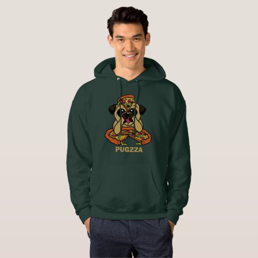Funny PUGZZA (Pizza) Shirts & Jackets (Vorne ganz)