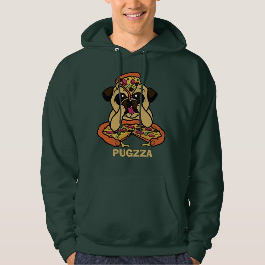 Funny PUGZZA (Pizza) Shirts & Jackets (Vorderseite)