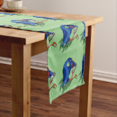 Funny Pukeko mit Mobiltelefon Kurzer Tischläufer (Beispiel)