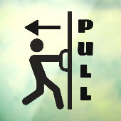 Funny Pull Stickman Glass Door Window Sign Fensteraufkleber (Blatt 3)