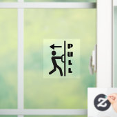 Funny Pull Stickman Glass Door Window Sign Fensteraufkleber (Zuhause)
