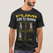 Funny Pumi Guide to Training Dog Obedience T-Shirt (Vorderseite)