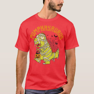 Funny Pumpkasaurus Pumpkin Dinosaur Mummy Hallowee T-Shirt