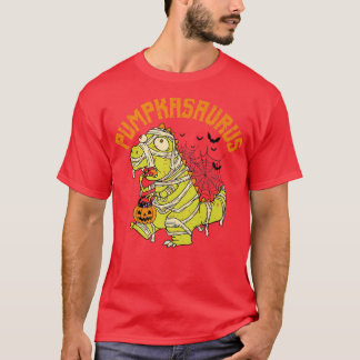 Funny Pumpkasaurus Pumpkin Dinosaur Mummy Hallowee T-Shirt