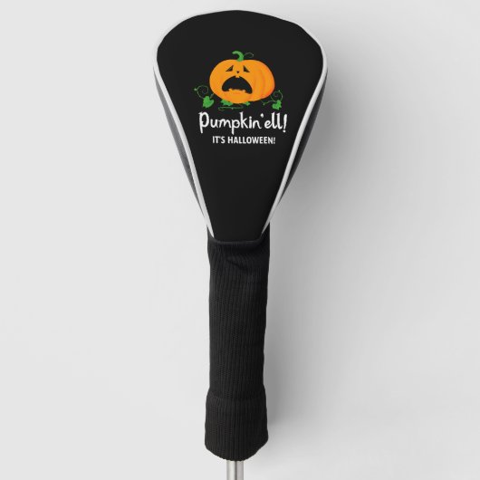 Funny Pumpkin 2023 - Pumpkin'ell! Halloween Golf Headcover (Vorderseite)