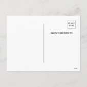 Funny Pumpkin Carving Einladung Postcard (Rückseite)