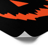 Funny Pumpkin Crocodile Skink Halloween Poster (Ecke)