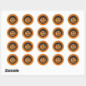 Funny Pumpkin Custom Halloween-Party Stickers (Blatt)