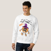 Funny Pumpkin entkommt Geisterflechten Sweatshirt (Vorne ganz)