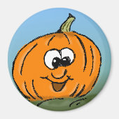 Funny Pumpkin Face Magnet (Vorne)
