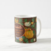 Funny Pumpkin Gewürz Kenner Freak Personalisiert Kaffeetasse (VorderseiteRechts)