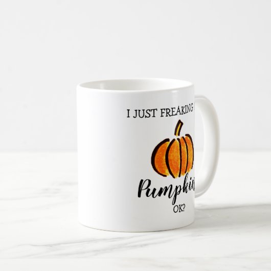 Funny Pumpkin Gewürz Latte Liebe Kaffeetasse (VorderseiteRechts)