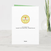 Funny Pumpkin Gewürz Latte Mops Dog Kaffee Karte (Rückseite)