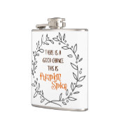 Funny Pumpkin Gewürz Zitat Herbst Spaß Flachmann (Links)