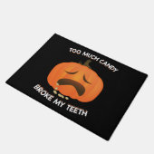 Funny Pumpkin Halloween Candy Gift Fußmatte (Schrägansicht)