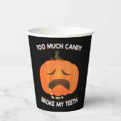 Funny Pumpkin Halloween Candy Gift Pappbecher (Vorderseite)