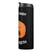 Funny Pumpkin Halloween Candy Gift Thermosbecher (Nach rechts gedreht)