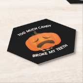 Funny Pumpkin Halloween Candy Gift Untersetzer (angewinkelt)