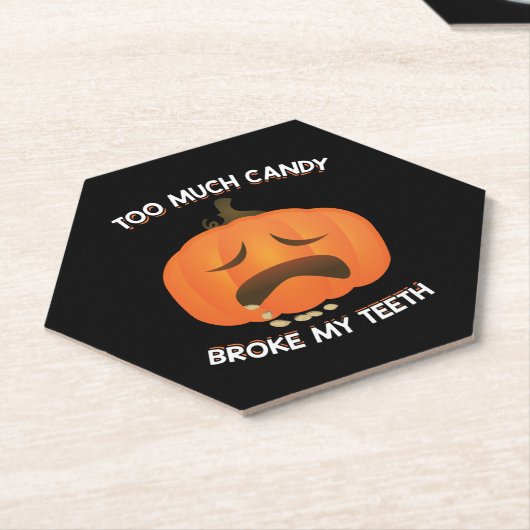 Funny Pumpkin Halloween Candy Gift Untersetzer (angewinkelt)