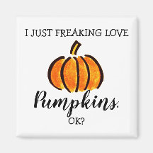 Funny Pumpkin Liebe Fall Saison