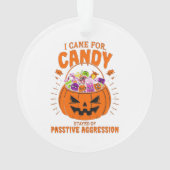 Funny Pumpkin Ornament - Sarcastic Halloween Dekor (Rückseite)