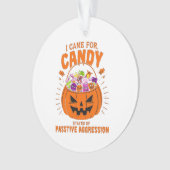Funny Pumpkin Ornament - Sarcastic Halloween Dekor (Vorderseite)