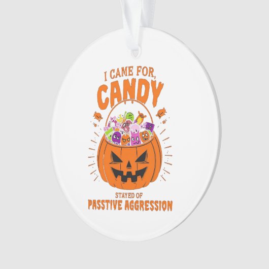 Funny Pumpkin Ornament - Sarcastic Halloween Dekor (Vorderseite)