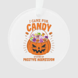 Funny Pumpkin Ornament - Sarcastic Halloween Dekor