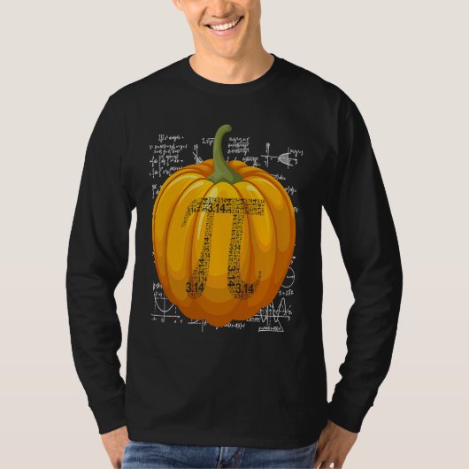 Funny Pumpkin Pie 3 14 Pi Number Symbol Math Teach T-Shirt (Vorderseite)