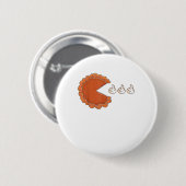 Funny Pumpkin Pie Eating Whipped Cream 2020 Danke Button (Vorne & Hinten)