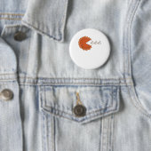 Funny Pumpkin Pie Eating Whipped Cream 2020 Danke Button (Beispiel)