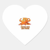 Funny Pumpkin Pie Erntedank Classic T - Shirt_1.p Herz-Aufkleber (Vorderseite)