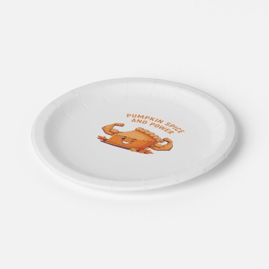 Funny Pumpkin Pie Erntedank Classic T - Shirt.png Pappteller (Schrägansicht)