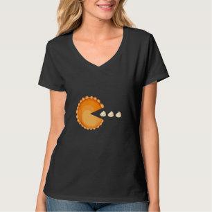 Funny Pumpkin Pie Erntedank Eat Whipping Creme T-Shirt