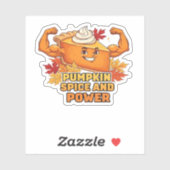Funny Pumpkin Pie Erntedank Oversized T - Shirt.p Aufkleber (Blatt)