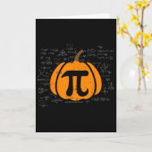 Funny Pumpkin Pie Math Teacher Halloween Thanksgiv Karte (Gelbe Blume)